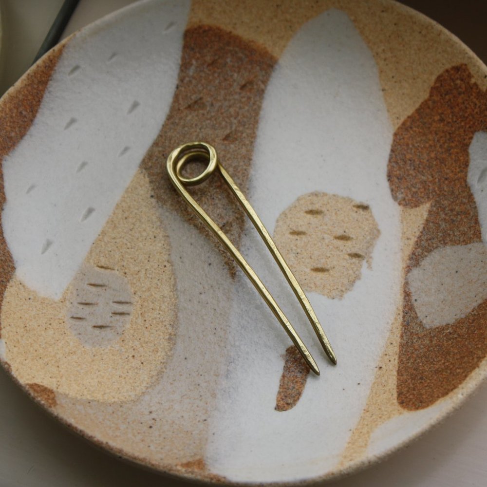 CA Makes Mini Brass Le Loop Hair Pin